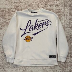 NBA Los Angeles Lakers White and Purple Sweater